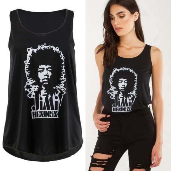 Tops - JIMI HENDRIX GRAPHIC RACER BACK